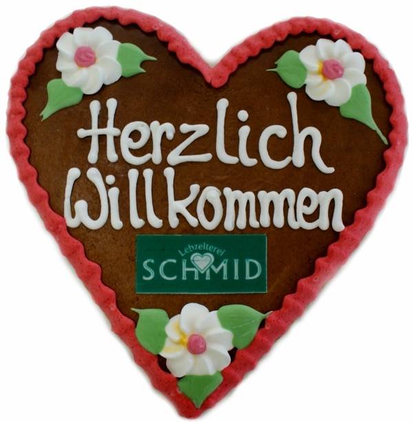 Lebkuchenherz mit Logodruck